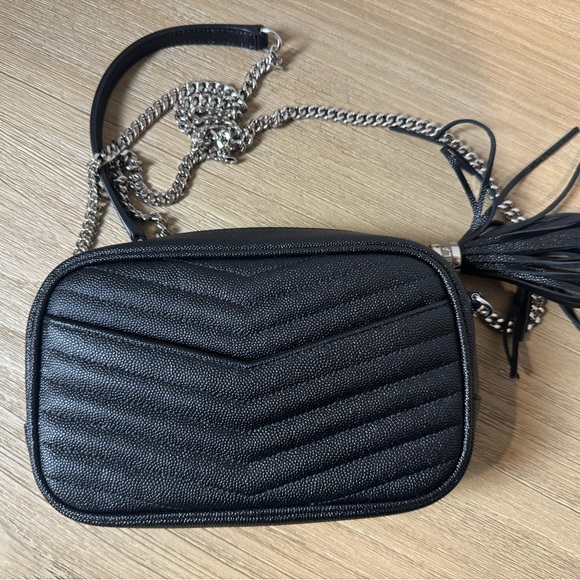 YSL Mini Lou Grain De Poudre Matelasse Monogram Camera Bag - Picture 4 of 6